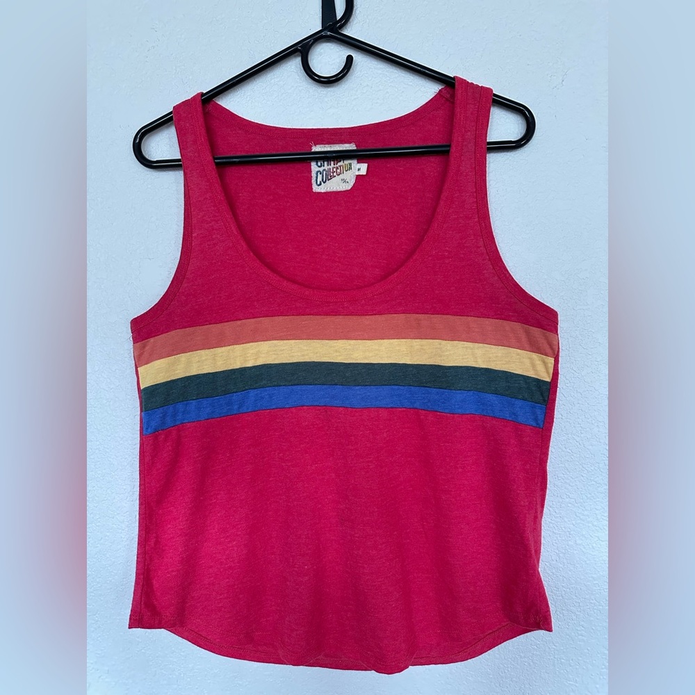 CAMP Collection 80’s Style Rainbow Tank - Size M